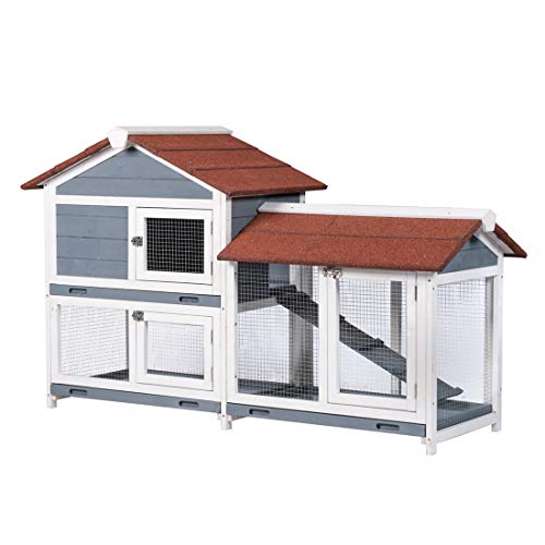 Good Life Two Floors 62" Wooden Outdoor Indoor Roof Waterproof