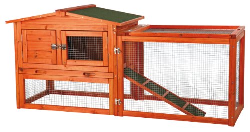 TRIXIE Natura Animal Hutch with Outdoor Run, 61" L X