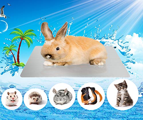 Comtim Rabbits Cooling Mat, Self Cooling Mat Pad for Hamster