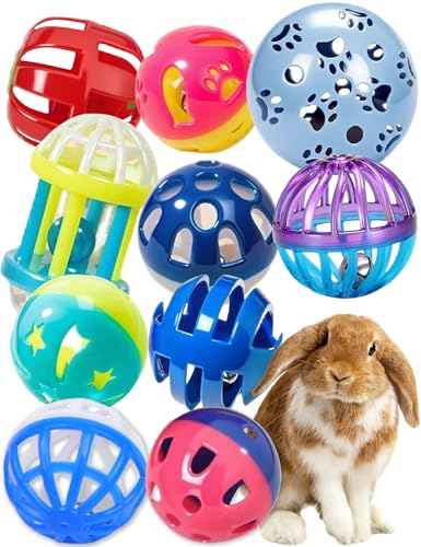 10 Pack Rabbit Toys for Bunnies - Safe, Fun &