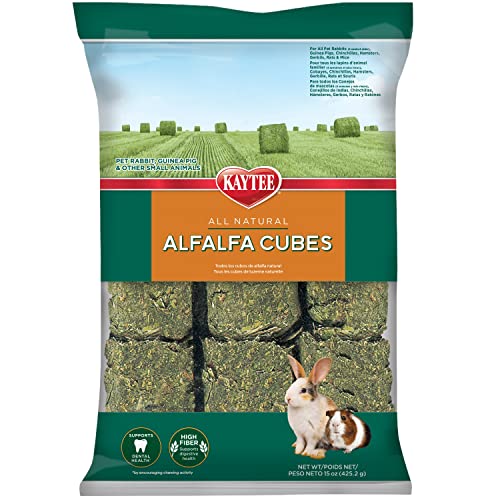 Kaytee Alfalfa Cubes for Rabbits, Guinea Pigs, and Other Small