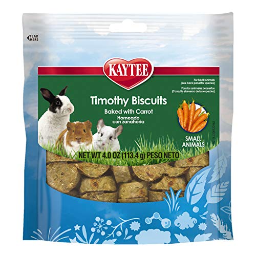 Kaytee Timothy Biscuits Baked Treat for Pet Guinea Pigs, Rabbits