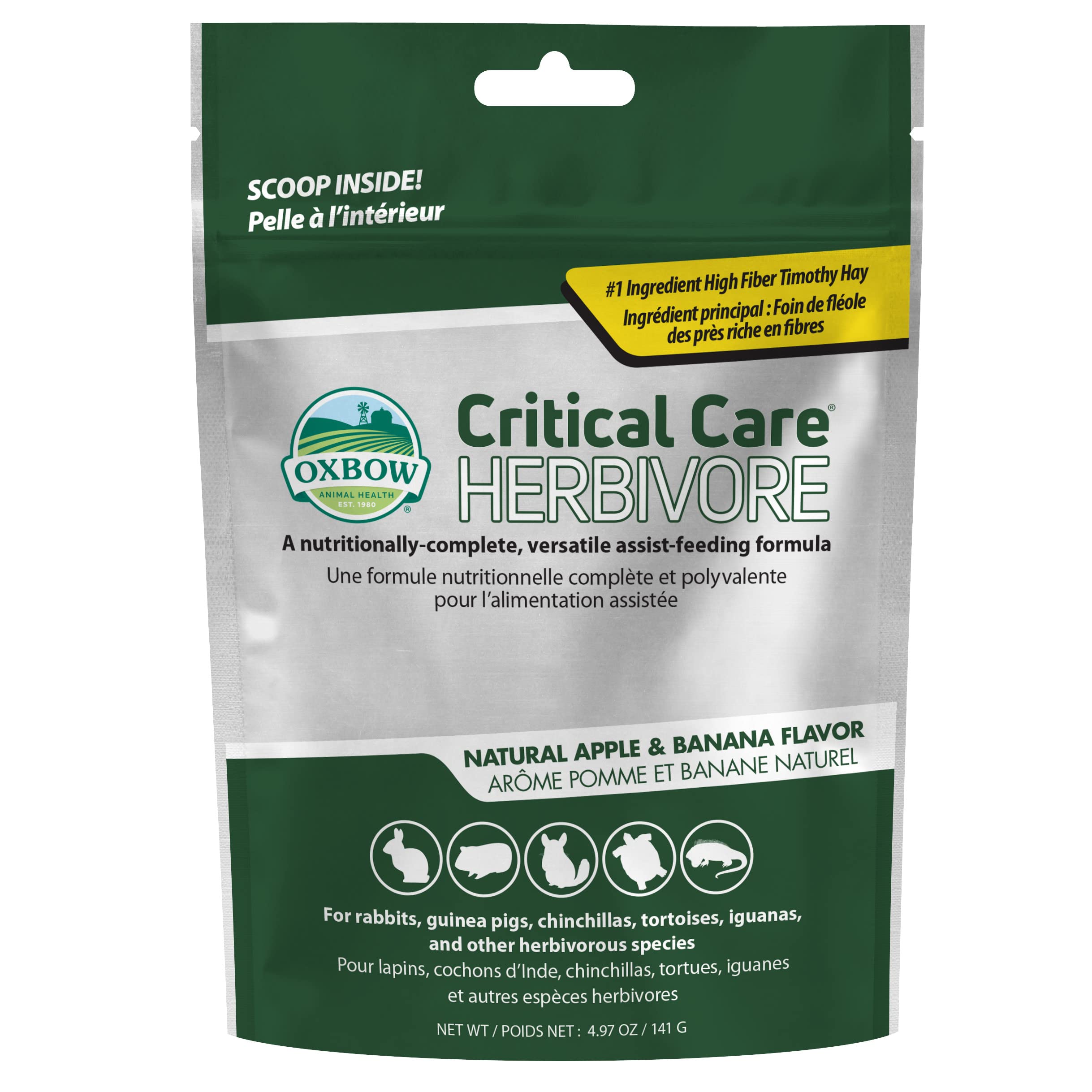 Oxbow Animal Health Critical Care, Herbivore, Apple-Banana Flavor